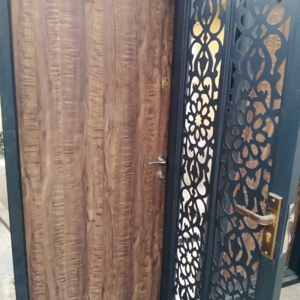 Double Panel Security Door – Lasercut metal 3ft door